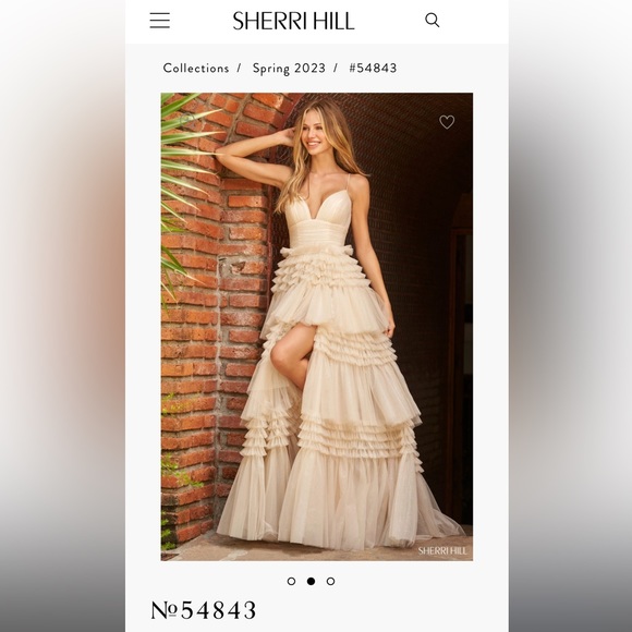 Brand new Sherri Hill dress fits 000-0. Was worn for less than an hour. - Picture 5 of 5